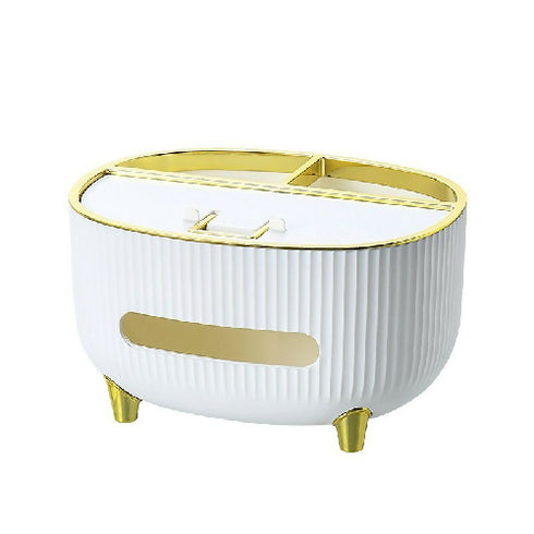 Decorative Tissue Box with Storage Compartment